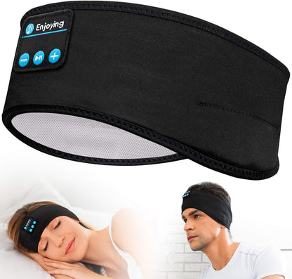 Sleep Headphones Bluetooth Headband, Wireless Headband Headphones Headsets with Thin Speakers, Sleep Earbuds, Sleeping Headphones for Workout Running Yoga Sports Gift for Men Women